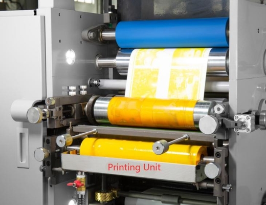 ZBS 320 Flexographic Label Printing Machine چاپگر برچسب های انعطاف پذیر UV 310mm