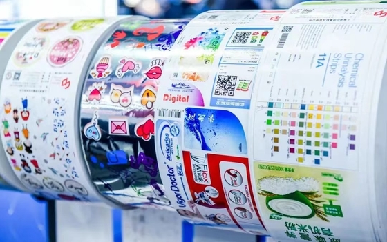 چاپگر خودکار رولی به رولی برچسب دیجیتال رنگی UV