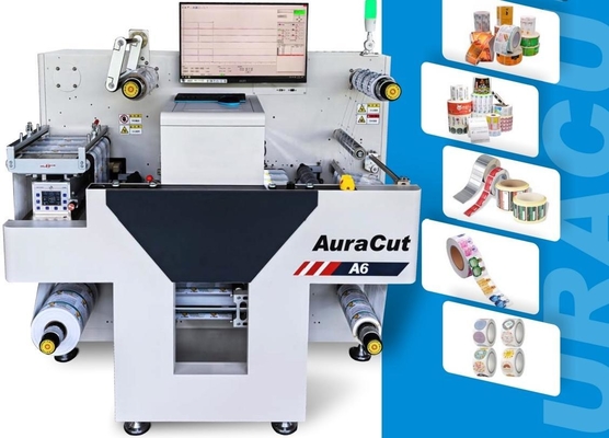 دستگاه برش لیبل دیجیتال Aura Cut A6 با عرض 330 میلی‌متر و سرعت 11 متر بر دقیقه