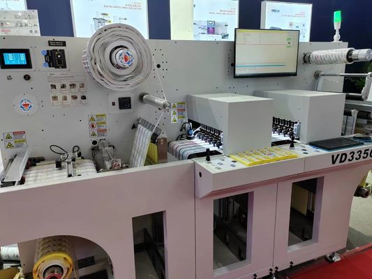 دستگاه برش لیزری رول به شیت دیجیتال با سرعت برش حداکثر 27 متر در دقیقه و عرض لیبل حداکثر 330 میلی‌متر