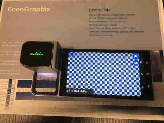 دنسیتومتر صفحه CTP RePlate با صفحه نمایش لمسی LCD با کیفیت بالا 720p