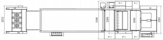 6200PCS/H ماشین پوشش نقطه UV شیشه 1090 × 1440mm