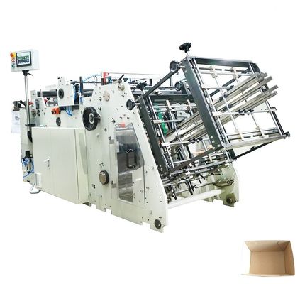 دستگاه ساخت کارتن کاغذی 200Pcs/Min فست فود 600GSM