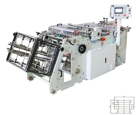 ECOO L-800A ماشین کارتونی سه بعدی فست فود ماشین ساخت جعبه کاغذ