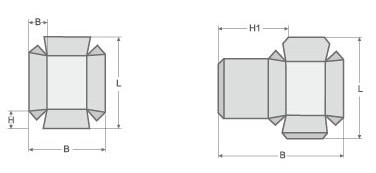 ماشین ساخت جعبه کاغذی L1000 400PCS / دقیقه
