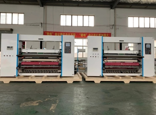 ECOO T-1400C 1400mm بدون شفت ATM حرارتی کاغذ رول Slitter Rewinder 1400mm